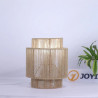 Lampada da Parete Boho in Rattan, Applique in Corda di Canapa