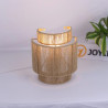 Lampara de pared Boho de Rattan, Apliques de Yuta