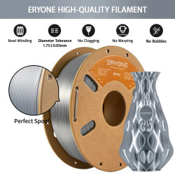 Filamento ERYONE Silk PLA Colorado 1.75MM con Servicio de Impresión…