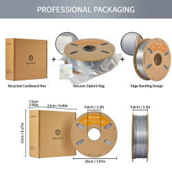 ERYONE Silk PLA Filament Colored 1.75MM with Printing Service - Made…