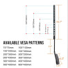 UNHO Soporte de Mesa Universal para TV de Pantalla Plana