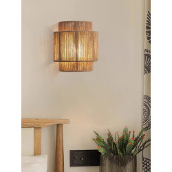 Modern Japanese Wall Lamp for Bedroom Living Room Bedside Cotton…