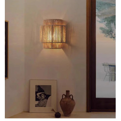 Modern Japanese Wall Lamp for Bedroom Living Room Bedside Cotton…