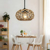Lampara a Sospensione in Corda di Canapa Intrecciata, Lampadario per…