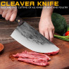 MDHAND Forged Hand-Crafted Butcher's Knife