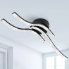 Lampe de Plafond LED Moderne en Aluminium et Acrylique Ondulé, 2640…
