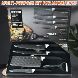 High Carbon Steel Professional Chef's Knife Set for Home Kitchen