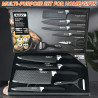High Carbon Steel Professional Chef's Knife Set for Home Kitchen