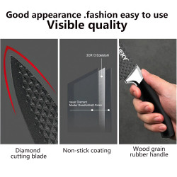 High Carbon Steel Professional Chef's Knife Set for Home Kitchen