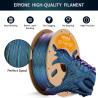 3D Printer Filament ERYONE Burned Titanium PLA, 1.75 mm Diameter, 5 kg