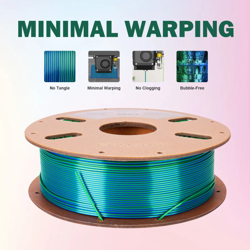 eryone Bicolor Silk PLA Filament, Two-Color PLA Filament Manufacturer