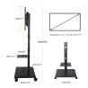 Carrello Porta TV da Pavimento con Ruote per Televisori da 32-70…
