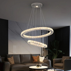 Lucero de techo LED de cristal con estilo nórdico 6000K para…
