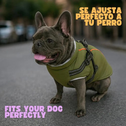 Cappotto per Cani Yommy con Fodera in Pile Caldo e Imbracatura -…