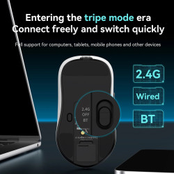 Mouse de Gaming Wireless Ajazz AJ159 P MC, Ergonoico e Ligero…