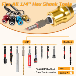 Geinxurn Quick-Release Chuck Key Set with 1/4 Inch Hex Adaptor and…