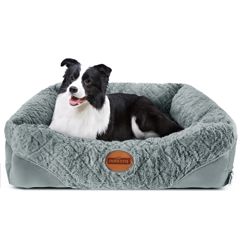 Nobleza Large Fluffy Pet Bed With Removable Cover