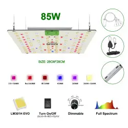 Lampada LED per Coltivazione LM301H EVO 85W a Spettro Completo