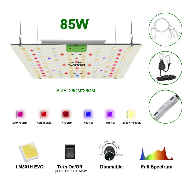 LED Growing Light LM301H EVO 85W Full Spectrum