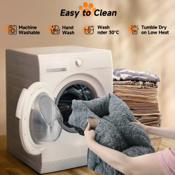 Nobleza Large Fluffy Pet Bed With Removable Cover