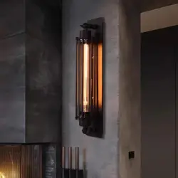 Lampada da Parete in Ferro Nero Stile Industriale Retrò Edison…