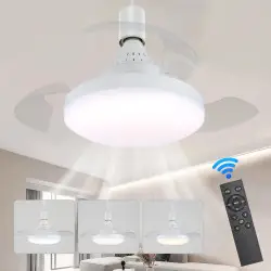 Ventilatore da Soffitto con Luce LED Retrattile Invisibile, Design…