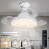 Ventilateur de plafond avec éclairage LED rétractable invisible…