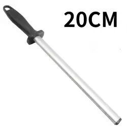 8-inch Steel Bar Sharpener, High-Hardness Knife Sharpening Steel for…