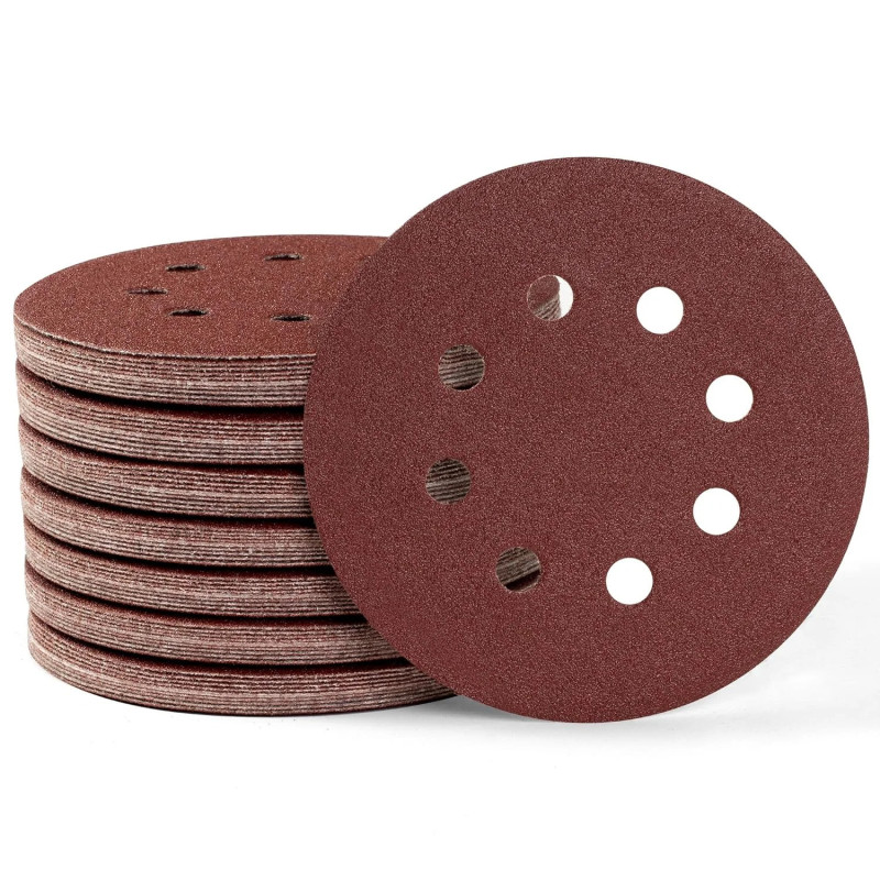 Magazzino DE: Set di 125 dischi abrasive da 5 pollici con velcro 8H…