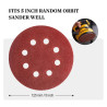 Magazzino DE: Set di 125 dischi abrasive da 5 pollici con velcro 8H…