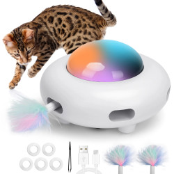 Nobleza Interactive Laser Puzzle Cat Toy Automatic Training 3 Play Modes