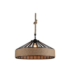 Industrial Hemp Cord E27 suspendu Lamp Nordic Retro Antique Loft…