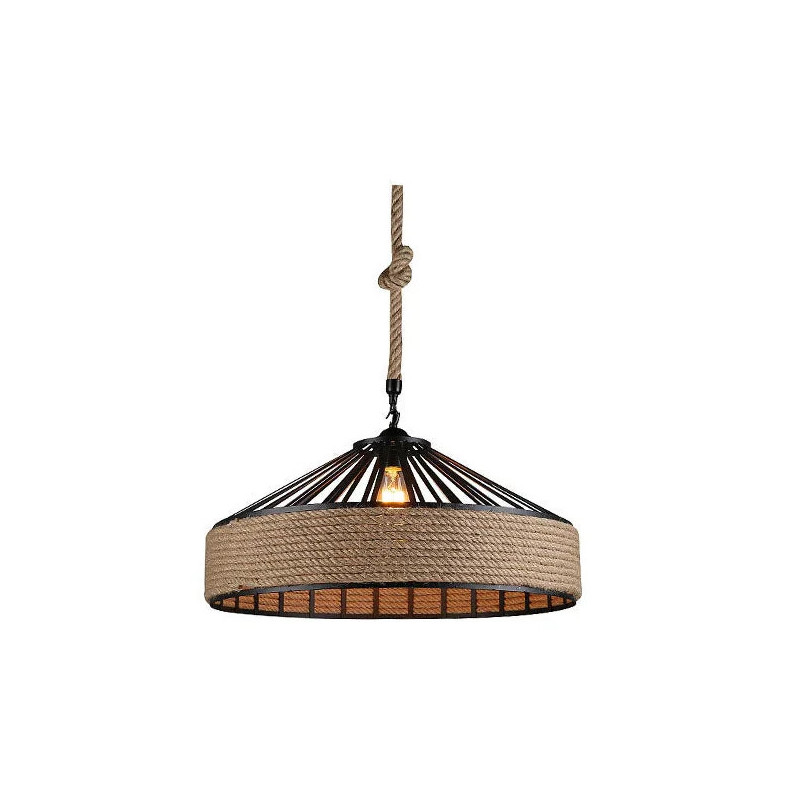 Industrial Hemp Cord E27 suspendu Lamp Nordic Retro Antique Loft…