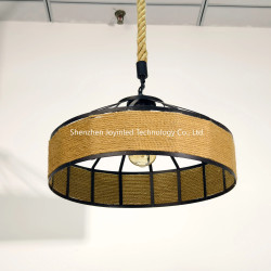 Industrial Hemp Cord E27 suspendu Lamp Nordic Retro Antique Loft…