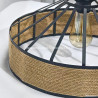 Corda di canapa industriale E27 lampada a sospensione nordico retrò…