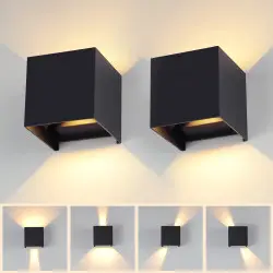 Lampada da Parete Impermeabile IP65 BDA-01 in Alluminio, Tipo Split…