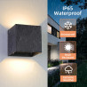 Lampada da Parete Impermeabile IP65 BDA-01 in Alluminio, Tipo Split…