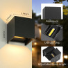Lampada da Parete Impermeabile IP65 BDA-01 in Alluminio, Tipo Split…