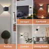 Lampada da Parete Impermeabile IP65 BDA-01 in Alluminio, Tipo Split…