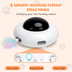 Nobleza Interactive Laser Puzzle Cat Toy Automatic Training 3 Play Modes
