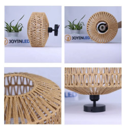 Plafoniera in Tessuto a Mano Lampada da S soffitto in Rattan Moderna