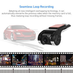 Stock UE PodoFO Mini Dash Cam per Auto, Registratore Video USB con…