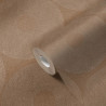 German Brown Vinyl Non-Woven Wallpaper with Modern Geometric...