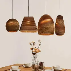 Nordic Vintage Waved Suspended Lamp Shade