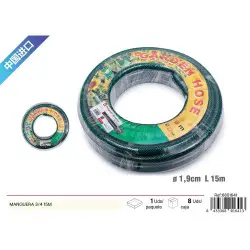 3/4 Garden hose with 15m PVC tube and garden accessories