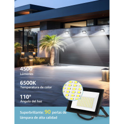 Aigostar 50W Outdoor Floodlight IP65 Waterproof 4500LM Cool White