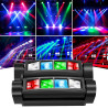 Nuovo Faro LED RGBW Mini Spider Moving Head con Controllo DMX512...