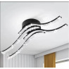 Modern Ceiling Light in Aluminum and Acrylic with Wave Shape