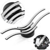 Modern Ceiling Light in Aluminum and Acrylic with Wave Shape