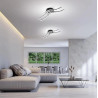 Modern Ceiling Light in Aluminum and Acrylic with Wave Shape